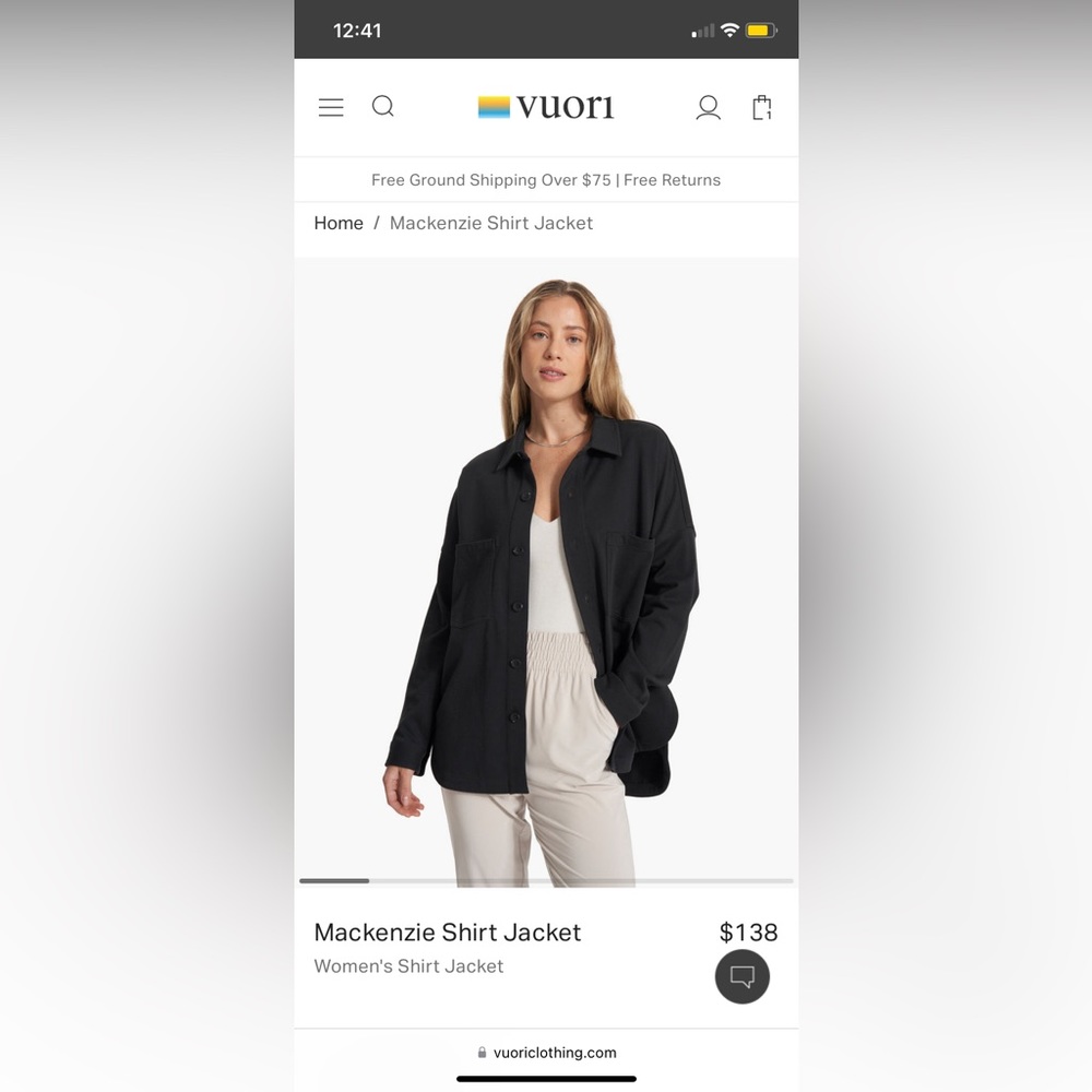 Vuori Shirt Jacket